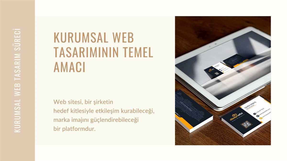 Kurumsal web tasarımının temel amacı